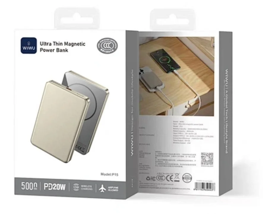 PowerBank WiWU Ultra Thin Magnetic P15 5000mAh