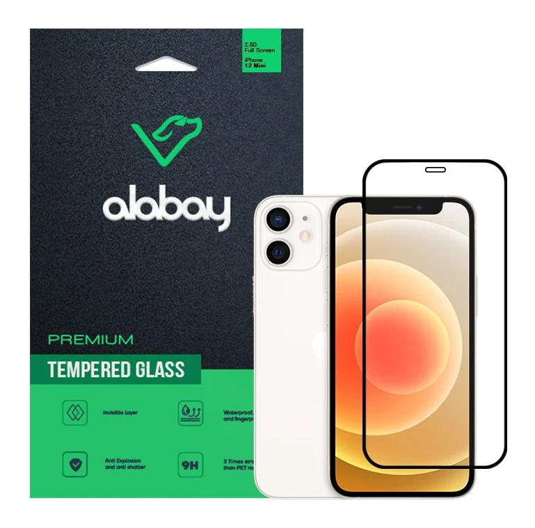 Захисне скло Alabay для iPhone 12 Mini Anti Static (Black)
