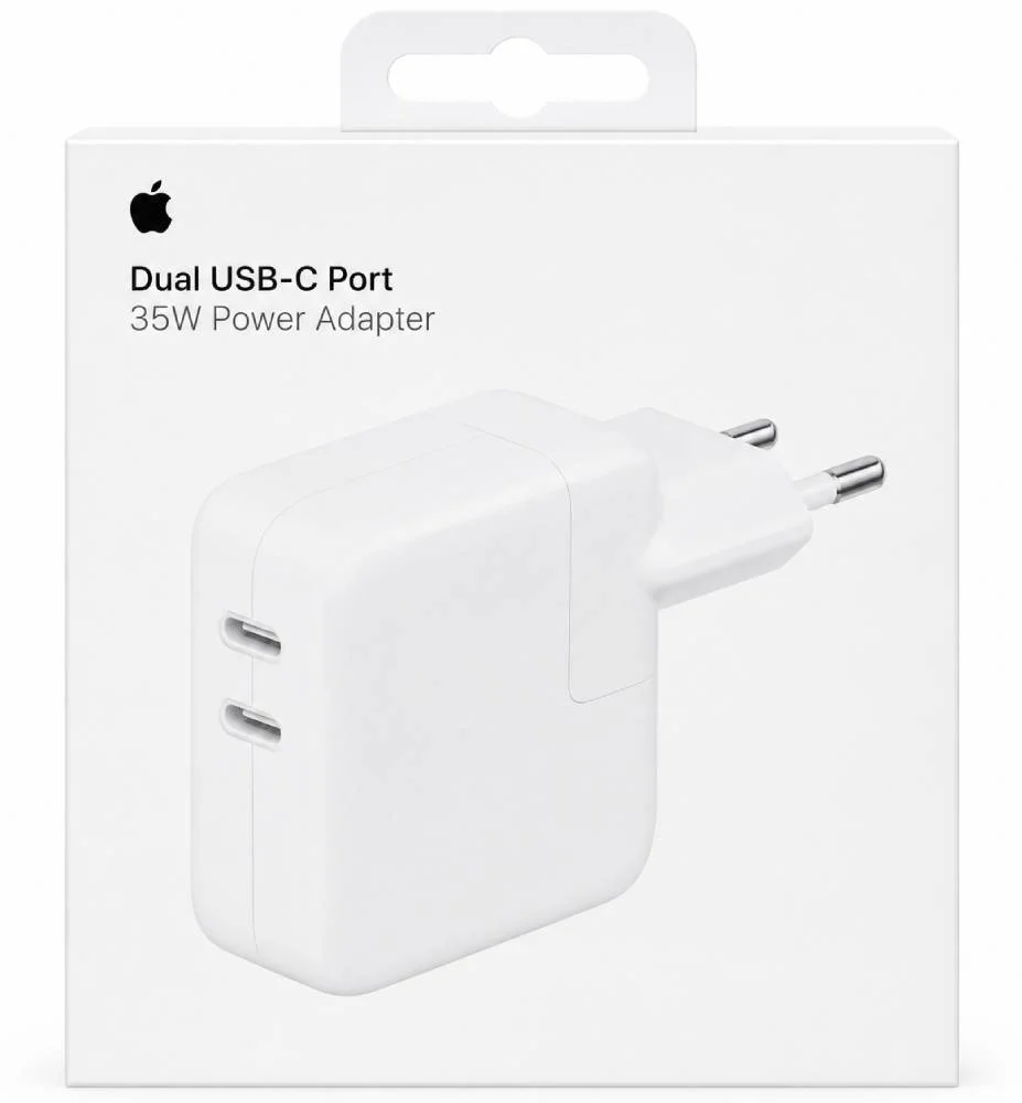 Адаптер Dual USB-C Power Adapter 35W 1:1 Original