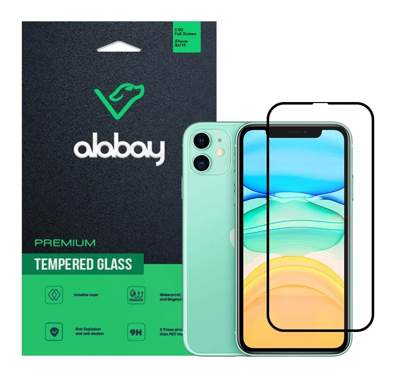 Захисне скло Alabay для iPhone Xr/11 Anti Static (Black)