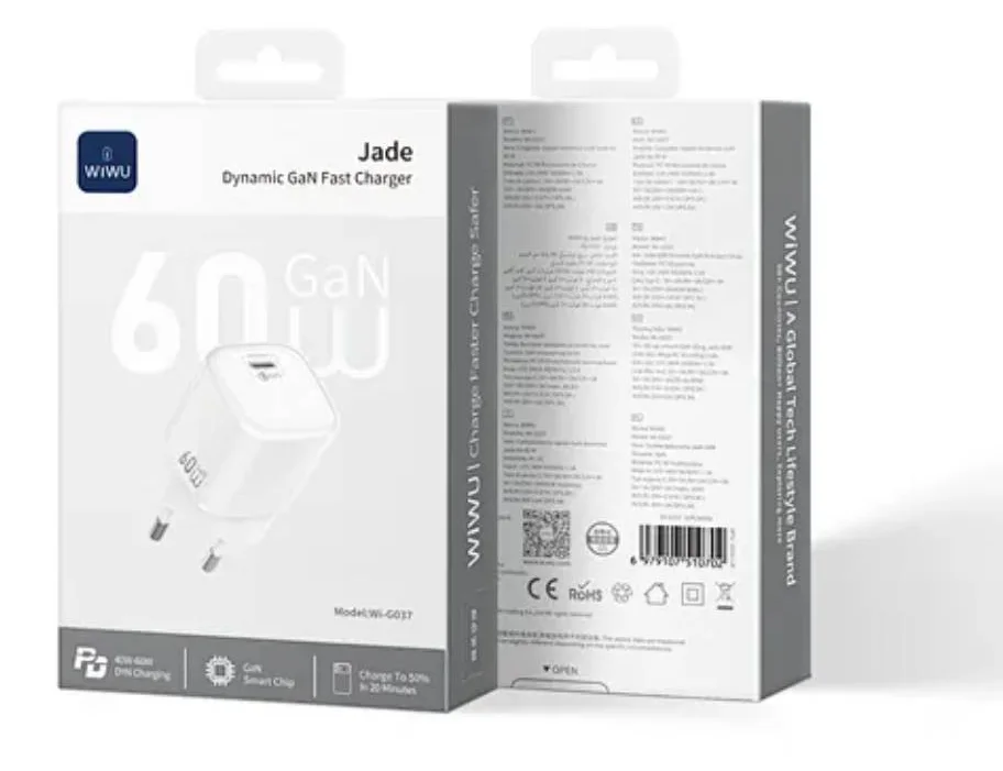 Адаптер Wiwu 60W Wi-G037 Gan Jelly Series