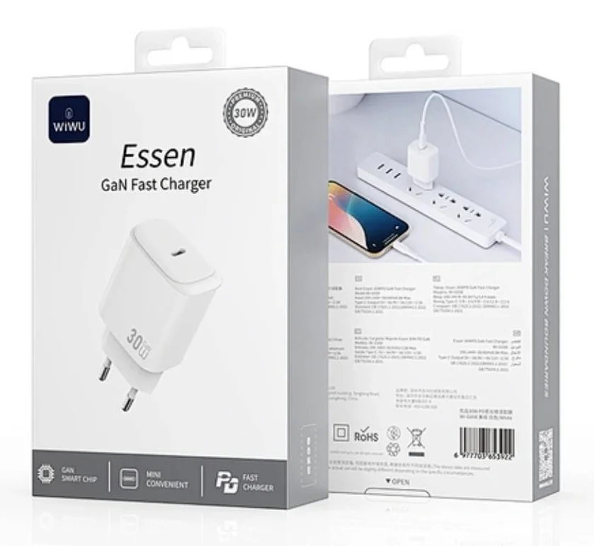 Адаптер Wiwu Essential Wi-G008 30W GaN Series