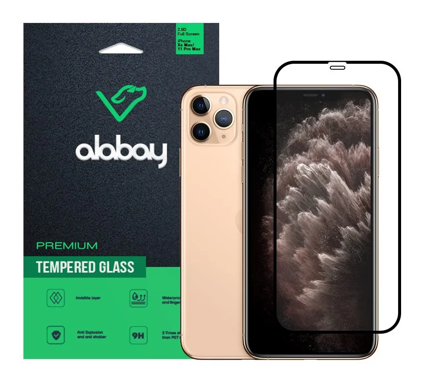 Захисне скло Alabay для iPhone X/Xs/11 Pro Anti Static (Black)