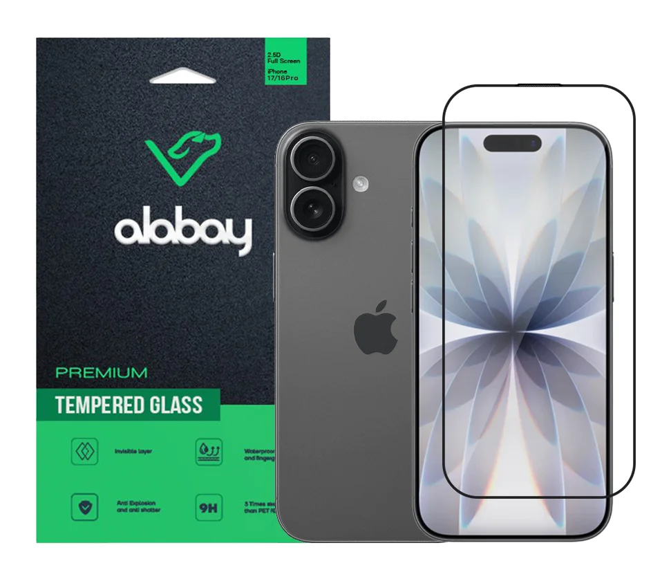 Захисне скло Alabay для iPhone 17/16 Pro Anti Static (Black)