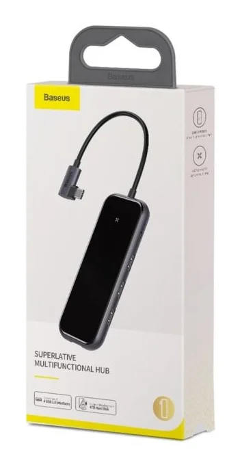 Адаптер Baseus Superlative HUB Type-C to 2xUSB3.0+HDMI+Audio+PD+iWatch