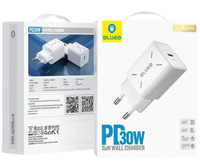 Адаптер Blueo PD30W GaN Series