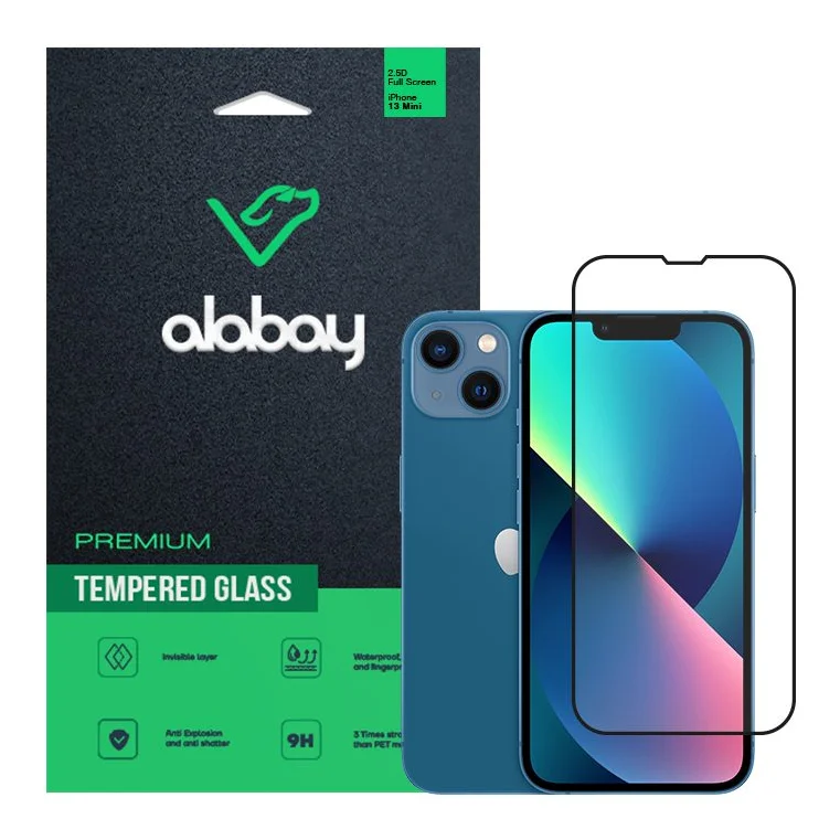 Захисне скло Alabay для iPhone 13 Mini Anti Static (Black)