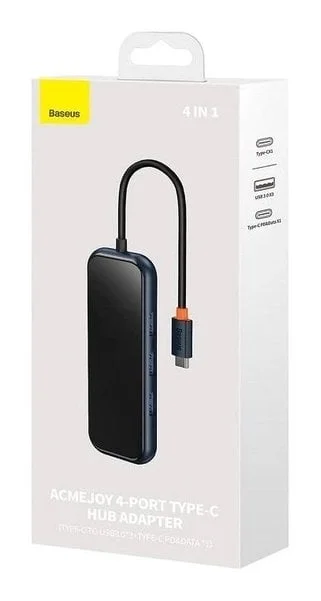 Перехідник Baseus AcmeJoy 4in1 USB-C to 3xUSB3.0 + USB-C