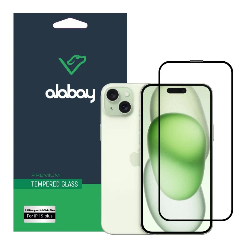Захисне скло Alabay для iPhone 16 Plus/15 Plus/14 Pro Max Anti Static (Black)