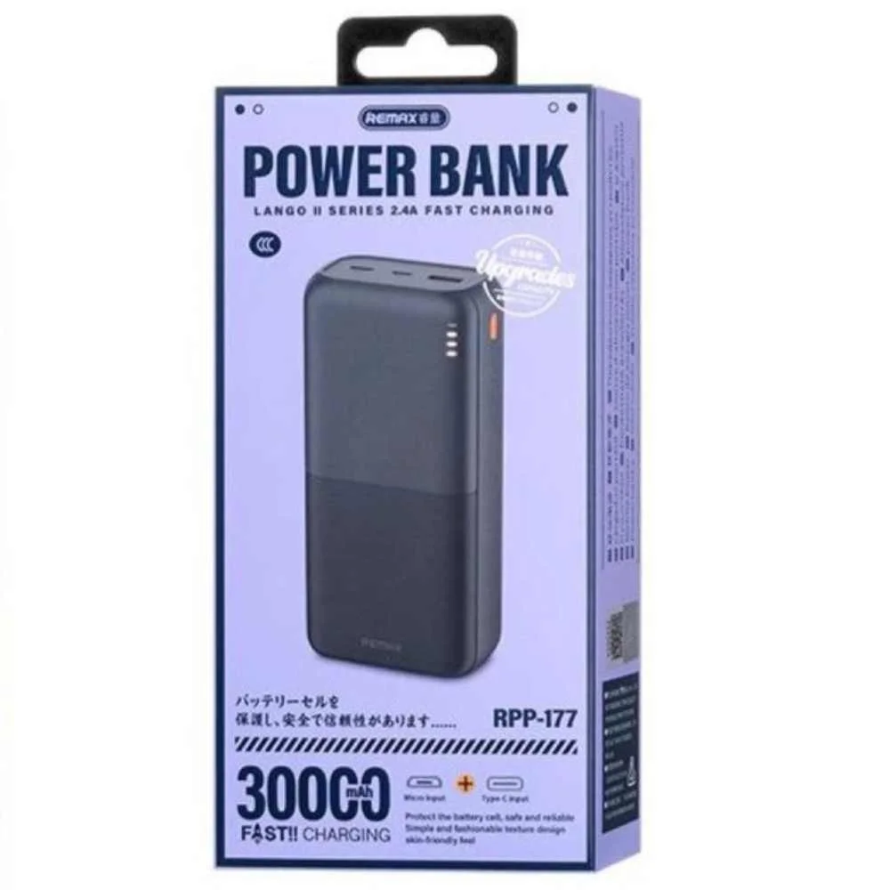 PowerBank Remax RPP-177 2.4A Lango II Series 30000mAh