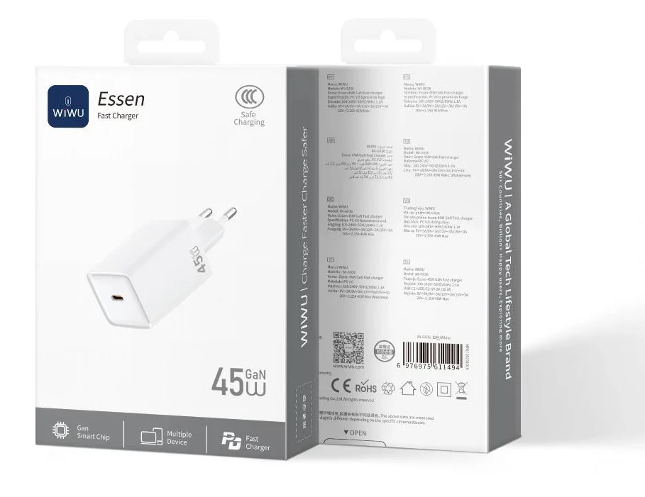 Адаптер Wiwu 45W Wi-G036 Fast Essen Series