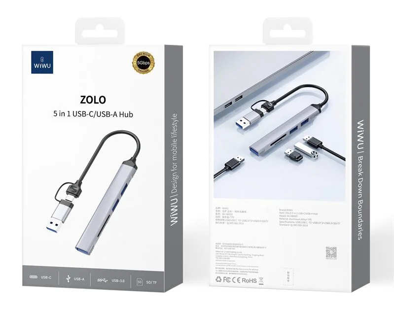Перехідник Wiwu Wi-HB003 Zolo Series