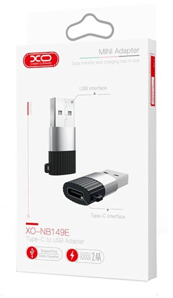 Перехідник XO USB-C to USB 2.0